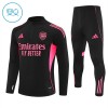 Arsenal Training Huppari 2025-26 Neljännes Zip Musta - Lasten